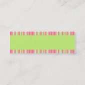 Strawberry & Kiwi-profielkaart Mini Visitekaartje (Achterkant)