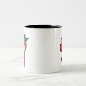 Strawberry Kokeshi Doll Two-Tone Mok (Center)