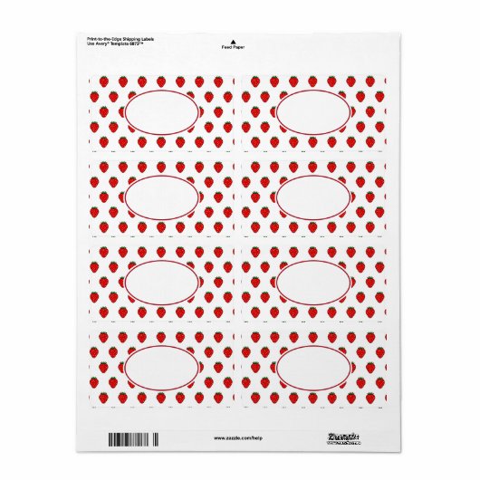 Strawberry Labels (Full Sheet)