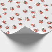 Strawberry Ladybugs Birthday Cadeaupapier (Hoek)