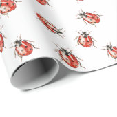 Strawberry Ladybugs Birthday Cadeaupapier (Rol Hoek)