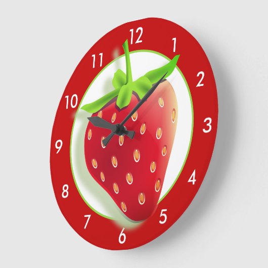 Strawberry Large Clock Grote Klok (Hoek)