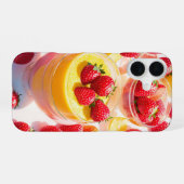 Strawberry Lemon Dessert Phone Case iPhone 16 Hoesje (Achterkant horizontaal)