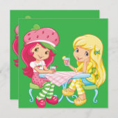 “Strawberry & Lemonade Besties” Bedankkaart (Voorkant / Achterkant)