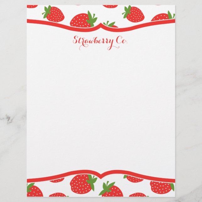 Strawberry Letterhead (Voorkant)