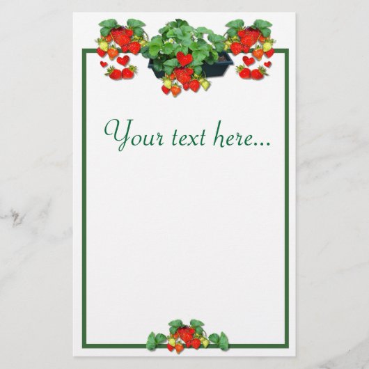 STRAWBERRY LOVE BRIEFPAPIER (Voorkant)