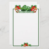 STRAWBERRY LOVE - Briefpapier (Voorkant / Achterkant)