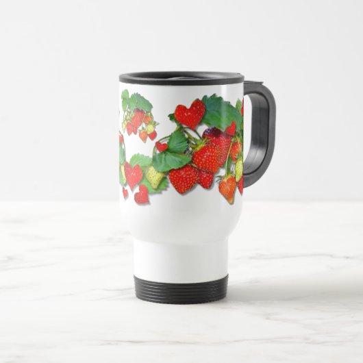 STRAWBERRY LOVE ~ Reis/Commuter Mok (Voorkant rechts)