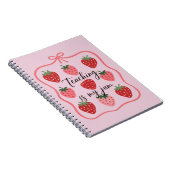 Strawberry Lover Teacher Teaching is My Jam Notitieboek (Rechterzijde)