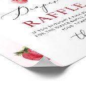 Strawberry luier loterij teken. Berry luier loteri Poster (Hoek)