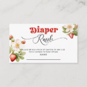 Strawberry luier loterij ticket informatiekaartje (Voorkant)