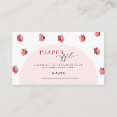 Strawberry luier loterij ticket informatiekaartje (Voorkant)