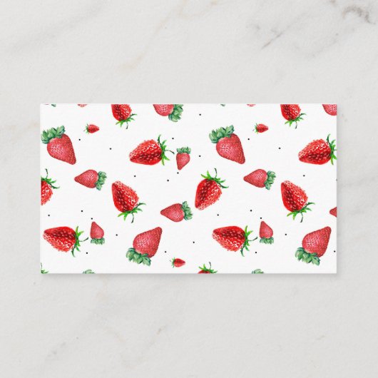 Strawberry luier loterij ticket informatiekaartje (Achterkant)