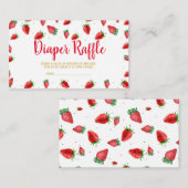 Strawberry luier loterij ticket informatiekaartje (Voorkant / Achterkant)