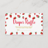 Strawberry luier loterij ticket informatiekaartje (Voorkant)