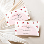 Strawberry luier loterij ticket informatiekaartje