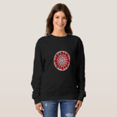 Strawberry Mandala Red Berry Fruit Pattern Food Trui (Voorkant volledig)