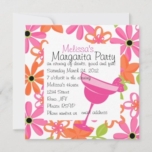 Strawberry Margarita Kaart (Voorkant)