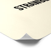 Strawberry Margarita with Salt Rim Recipe Art Poster (Hoek)