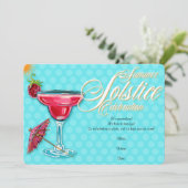 Strawberry Marguerita Summer Solstice Kaart (Staand voorkant)