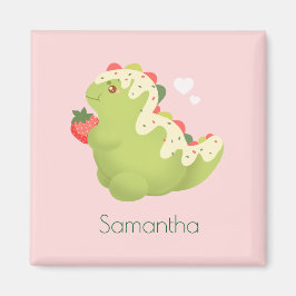 Strawberry Matcha Dinosaur  Magneet
