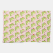 Strawberry Matcha Dinosaur Theedoek (Horizontaal)