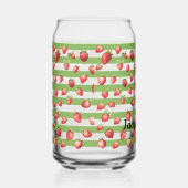 Strawberry Matcha Stripes Personalize  Blikvorm Glas (Rechts)