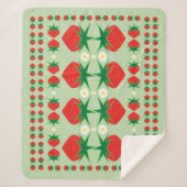 Strawberry Medium Sherpa Blanket Deken (Voorkant)