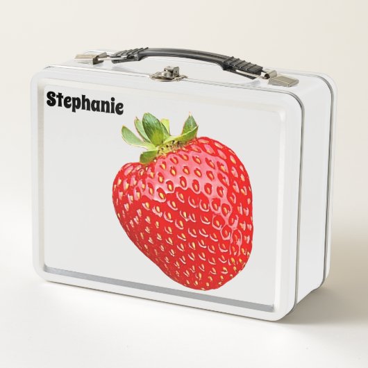 Strawberry Metal Lunchbox (Voorkant)