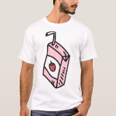 Strawberry milk carton t-shirt (Voorkant)