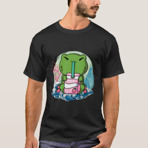 Strawberry Milk Frog Japanse Grote Golf Kanagawa T-shirt