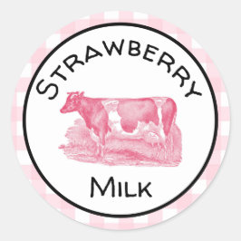Strawberry Milk Label