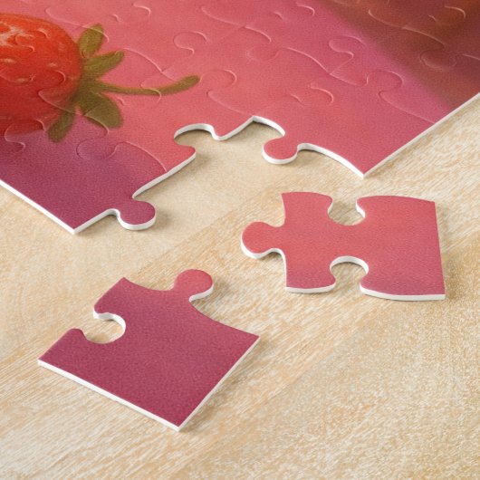 Strawberry milkshake dragon legpuzzel (Zijkant)