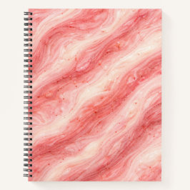 Strawberry Milkshake Marble Texture Notitieboek