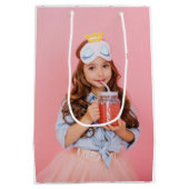 Strawberry Milkshake Verjaardag Gepersonaliseerde  Medium Cadeauzakje (Achterkant)