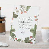 Strawberry Mimosa Bar-teken Reclamebord Met Voetstuk (Insitu)