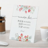 Strawberry Mimosa Bar-teken Reclamebord Met Voetstuk (Insitu)