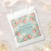 Strawberry Mint Green Garden Bridal Shower  Bedankzakje (Geknipt)