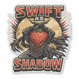 Strawberry Moordenaar – SNEU ALS SCHADUW Held Sticker