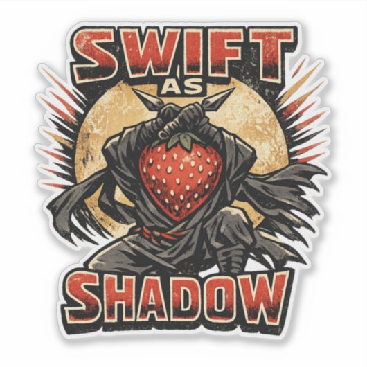 Strawberry Moordenaar – SNEU ALS SCHADUW Held Sticker (Voorkant)