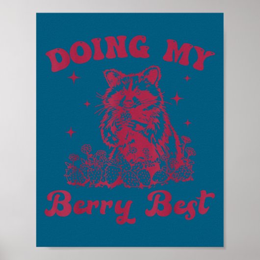 Strawberry Motivation Cute Berry Lover  Poster (Voorkant)