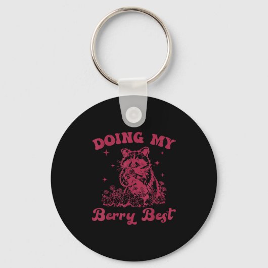 Strawberry Motivation Cute Berry Lover  Sleutelhanger (Voorkant)