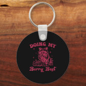 Strawberry Motivation Cute Berry Lover  Sleutelhanger (Voorkant)