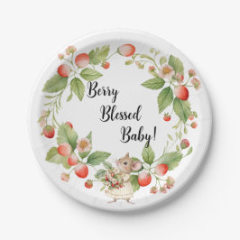 Strawberry Mouse Baby shower-Party Borden Papieren Bordje