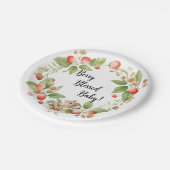Strawberry Mouse Baby shower-Party Borden Papieren Bordje (Gekanteld)