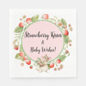 Strawberry Mouse Baby shower-Party Servet (Voorkant)