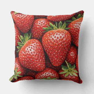 Strawberry mozaïek puzzel kussen