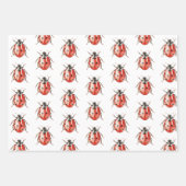 Strawberry Muffin Cake Ladybugs Birthday Inpakpapier Vel (Voorkant 3)