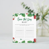 Strawberry naam dat nummer Baby shower spel (Staand voorkant)