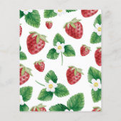 Strawberry naam dat nummer Baby shower spel (Achterkant)